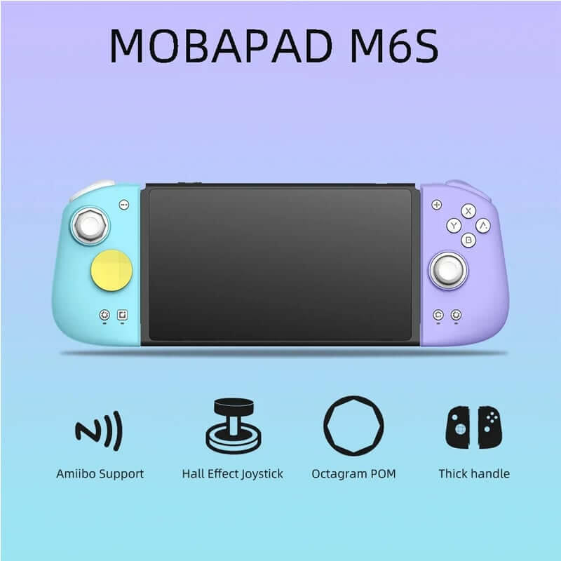 จอยเกมไร้สาย Mobapad Gemini M6S สีพาสเทล ม่วง/ฟ้า